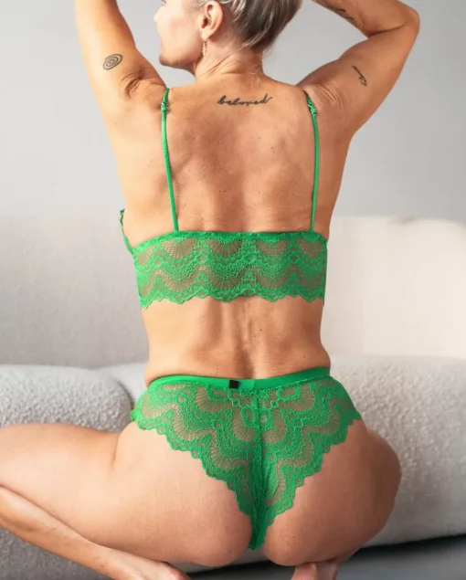 Pitsinen Bralette Toppi Vihreä<UNDERSTATEMENT Discount