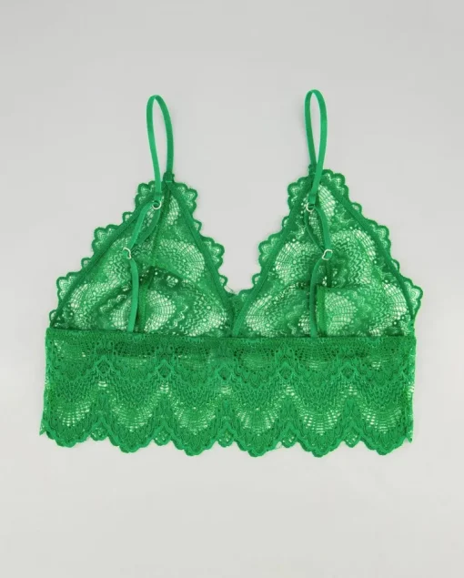 Pitsinen Bralette Toppi Vihreä<UNDERSTATEMENT Discount