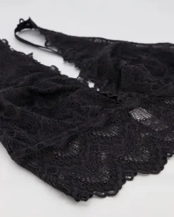 Pitsinen Plunge Bralette Toppi Saboteur Musta<UNDERSTATEMENT Hot
