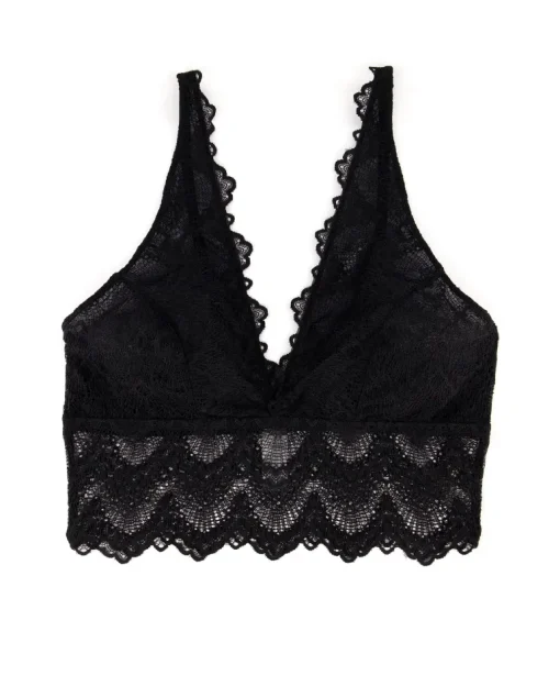 Pitsinen Plunge Bralette Toppi Saboteur Musta<UNDERSTATEMENT Hot