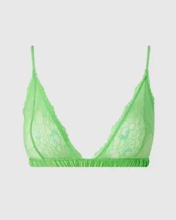 Pitsi-satiini Bralette Vihreä<UNDERSTATEMENT Shop