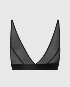 Plunge Bralette Mesh Mania Musta<UNDERSTATEMENT Cheap
