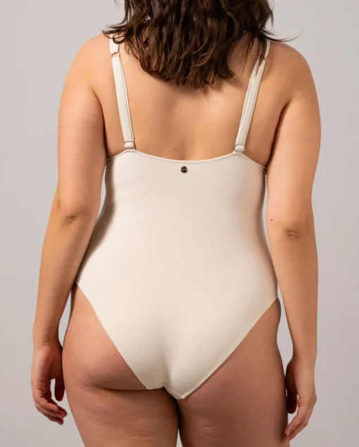Plunge Swimsuit Cream White<UNDERSTATEMENT New