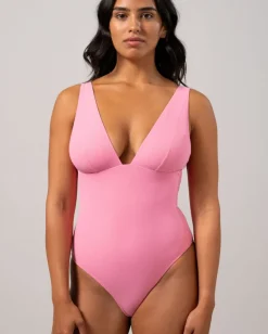 Plunge Swimsuit Pink<UNDERSTATEMENT Cheap