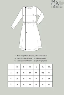 Pocketed Dress Aprikoosin Kukka Pink<Melli EcoDesign Fashion