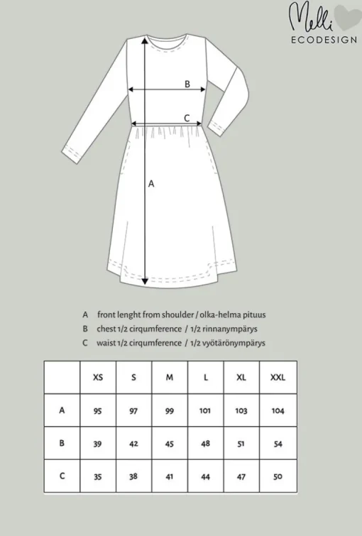 Pocketed Dress Aprikoosin Kukka Pink<Melli EcoDesign Fashion