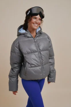 Polar Puffer Jacket Short Grey<Copenhagen Cartel Best
