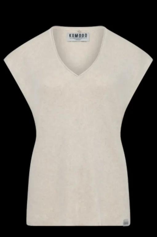 Polly Cotton Top Ivory White<KOMODO Best