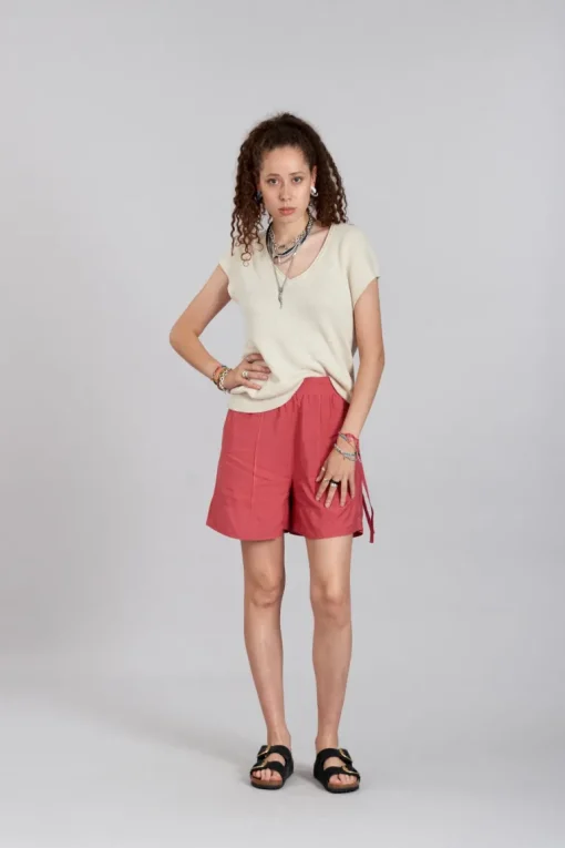 Polly Cotton Top Ivory White<KOMODO Best