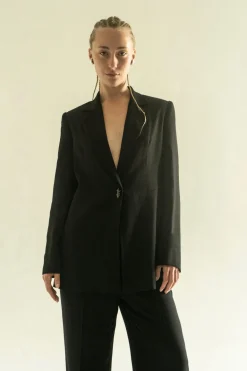 Polunochnik Takki Avoimella Selällä Musta<KM by LANGE Fashion