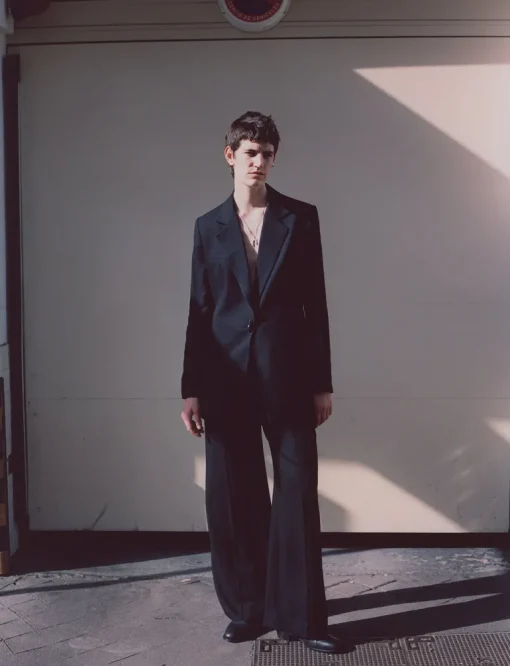 Polunochnik Takki Avoimella Selällä Musta<KM by LANGE Fashion
