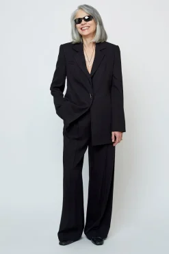 Polunochnik Takki Avoimella Selällä Musta<KM by LANGE Fashion