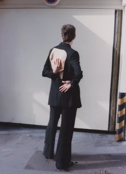 Polunochnik Takki Avoimella Selällä Musta<KM by LANGE Fashion