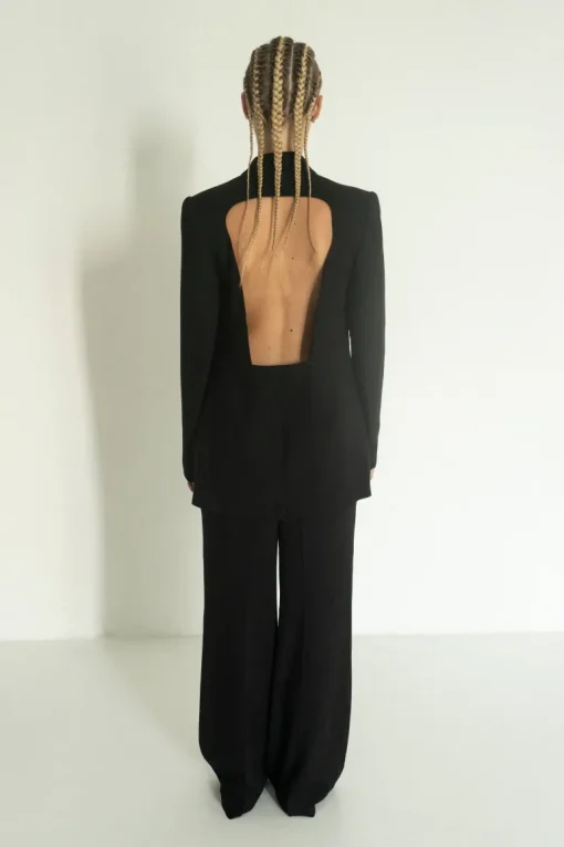 Polunochnik Takki Avoimella Selällä Musta<KM by LANGE Fashion