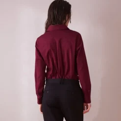 Poplin Shirt Wine Red<Studio Heijne Hot