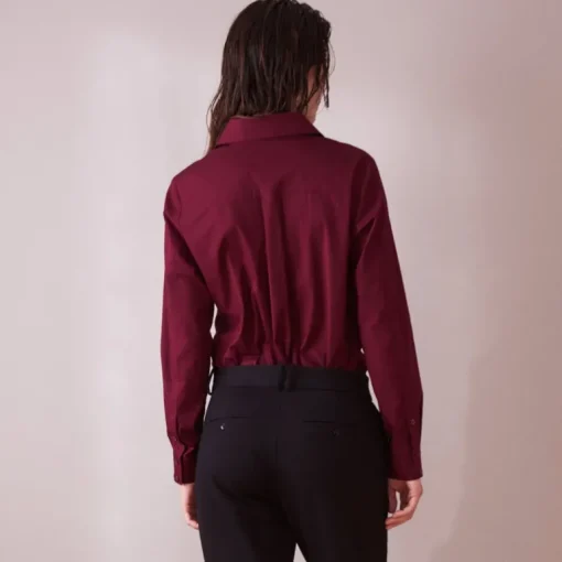 Poplin Shirt Wine Red<Studio Heijne Hot