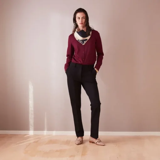 Poplin Shirt Wine Red<Studio Heijne Hot