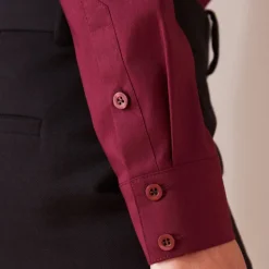 Poplin Shirt Wine Red<Studio Heijne Hot