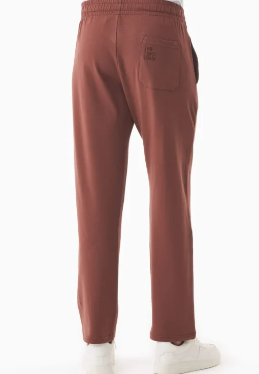 Poyraz Light Organic Cotton Sweatpants Coffee Brown<ORGANICATION Store