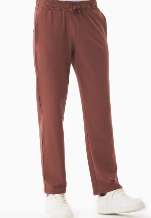 Poyraz Light Organic Cotton Sweatpants Coffee Brown<ORGANICATION Store