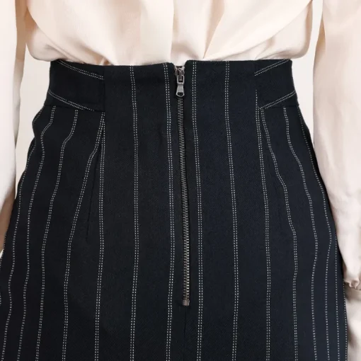 Prime Midi Length Pencil Skirt Pinstripe<Studio Heijne Cheap