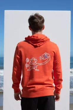 Printattu Miesten Huppari Punainen<Off With Nature Shop