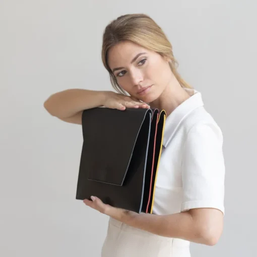 Protect Laptop Sleeve Black / Grey<CANUSSA Fashion
