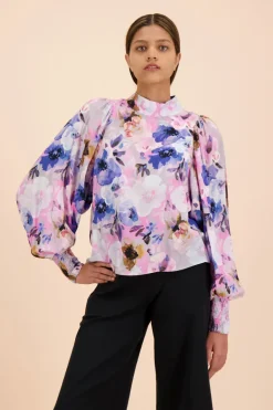 Puff Blouse Lilac Anemone<KAIKO Cheap
