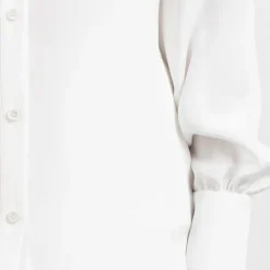 Puff Sleeve Silk Crepe Shirt<Studio Heijne Hot