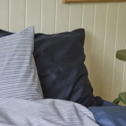 Puuvilla Percale Stripe tyynyliina Sininen Paita raita<HOMEHAGEN Online