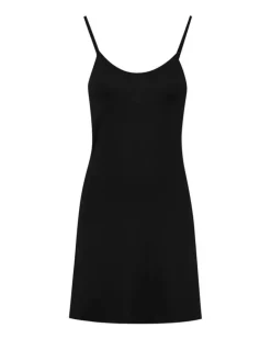 Puuvilla Slip Mekko Musta<CharlieMary New