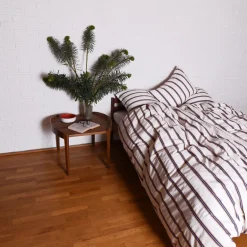 Puuvillaperkaalipussilakanasetti Kerma Raita<HOMEHAGEN Sale