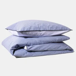 Puuvillaperkaalipussilakanasetti Navy Raita<HOMEHAGEN Cheap