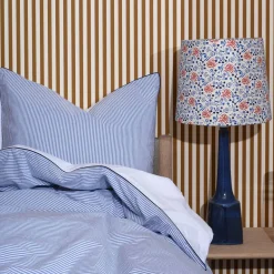 Puuvillaperkaalipussilakanasetti Navy Raita<HOMEHAGEN Cheap