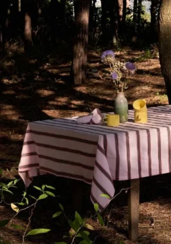Pöytäliina Vaaleanpunainen Raita<HOMEHAGEN Sale