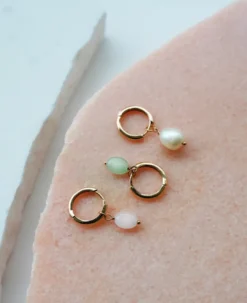 Quartz Yksittäinen Korvakoru Pinkki<JOIA Shop