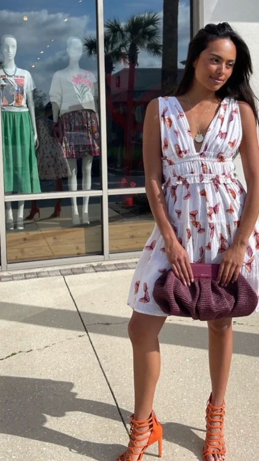 Raffia Cloud Bag Burgundy Red<NOVINSKA Fashion
