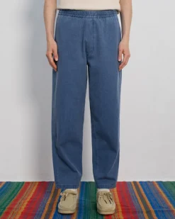 Recycled Denim Wide Unisex Pant Blue<Rotholz Outlet