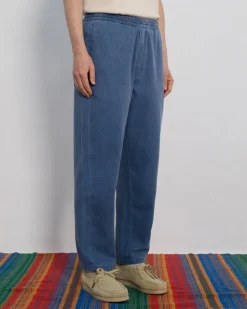Recycled Denim Wide Unisex Pant Blue<Rotholz Outlet