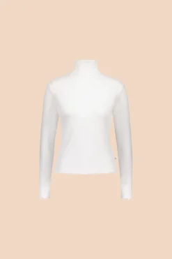 Rib Rollneck Valkoinen<KAIKO Online