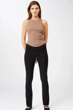 Ribbed Rolldown Black<MANDALA Clearance