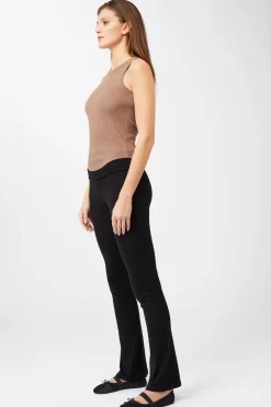 Ribbed Rolldown Black<MANDALA Clearance