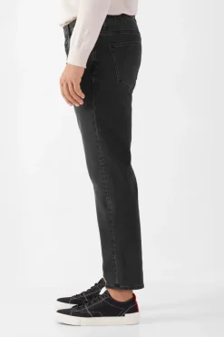 Rise Relaxed Tapered Basic Jeans Black<Dawn Denim Cheap