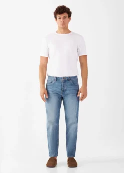 Rise Relaxed Tapered Basic Jeans Vintage Blue<Dawn Denim Fashion