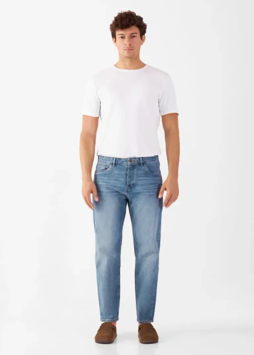 Rise Relaxed Tapered Basic Jeans Vintage Blue<Dawn Denim Fashion