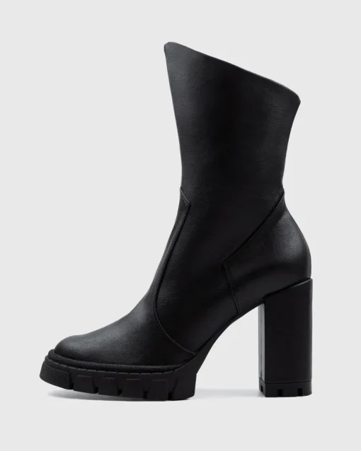 Ritual Ankle Boots Vegea Grape Leather Black<Bohema Hot