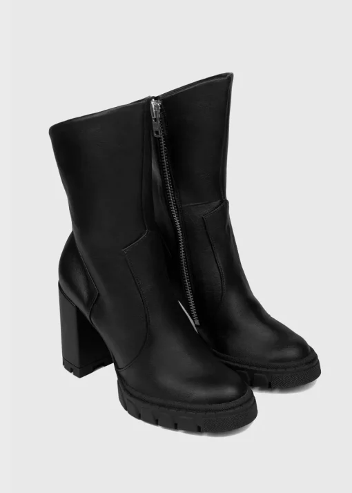 Ritual Ankle Boots Vegea Grape Leather Black<Bohema Hot