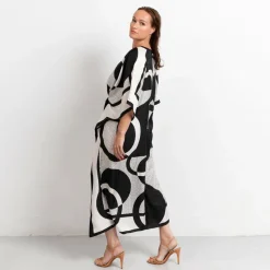 Riviera Pitkä Silkkimekko Scarf Print<Studio Heijne Online