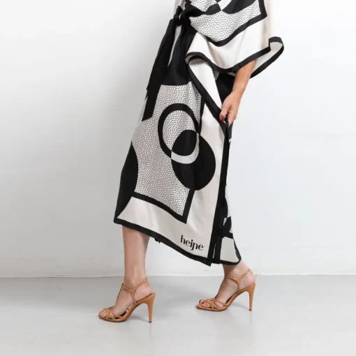 Riviera Pitkä Silkkimekko Scarf Print<Studio Heijne Online