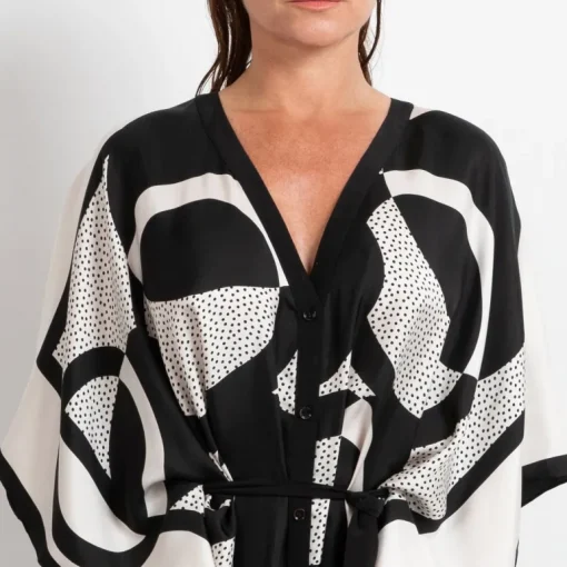 Riviera Pitkä Silkkimekko Scarf Print<Studio Heijne Online